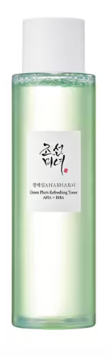 prodotto per esfoliazione viso: BEAUTY OF JOSEON Green Plum Refreshing Toner: AHA + BHA 