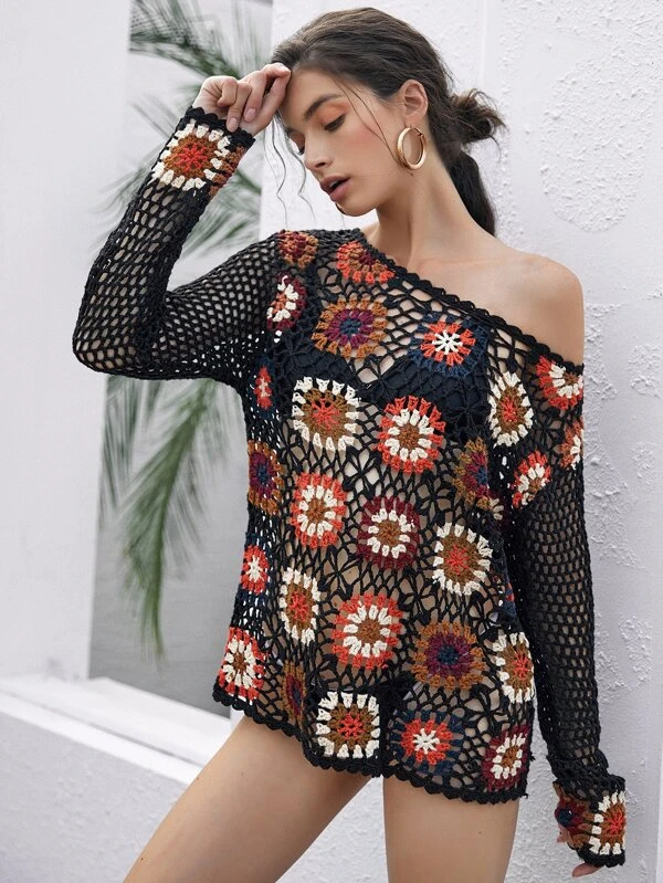 MAGLIA CROCHET SHEIN