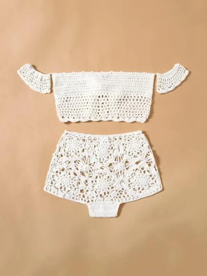 Tendenze Moda primavera estate 2021 TOP E SHORTS CROCHET SHEIN