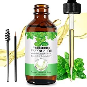 oilio per fare hair oiling CUZZYDUNJYNN Olio essenziale di Menta Piperita