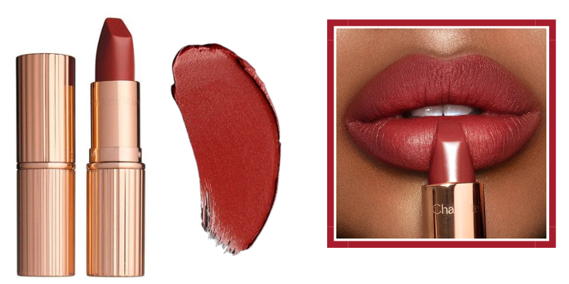 Cherry cola lips realizzate con il CHARLOTTE TILBURY Matte Revolution Lipstick - Walk Of No Shame