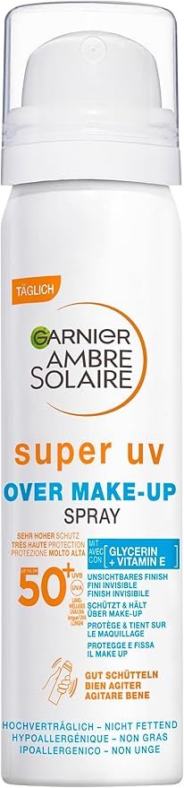 protezione solare da usare sopra il trucco GARNIER Ambre Solaire Super UV Over Makeup SPF50