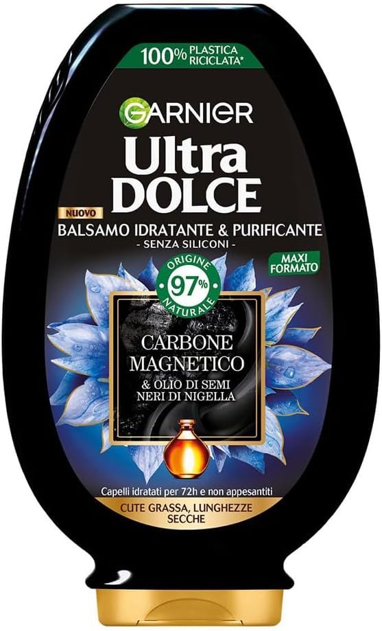 balsamo adatto al co wash Garnier Ultra Dolce Balsamo idratante e purificante per Cute Grassa e Lunghezze Secche