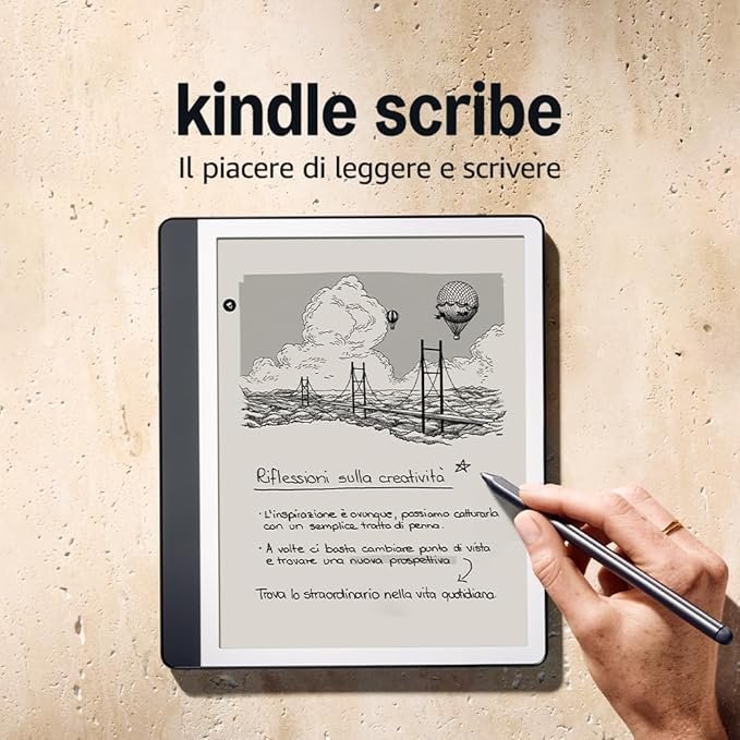 Amazon Kindle Scribe 32gb- concetto di idee su cosa mettere nella borsa mare