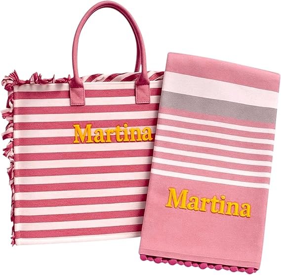 AMI AMARENA Borsa mare con telo coordinato personalizzabile