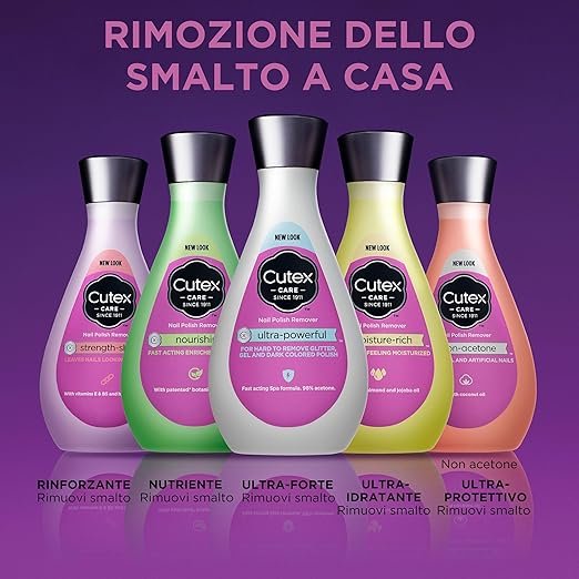 Cutex Care Solventi: Rinforzante, Nutriente, Ultra Forte, Ultra Idratante e Ultra Protettivo