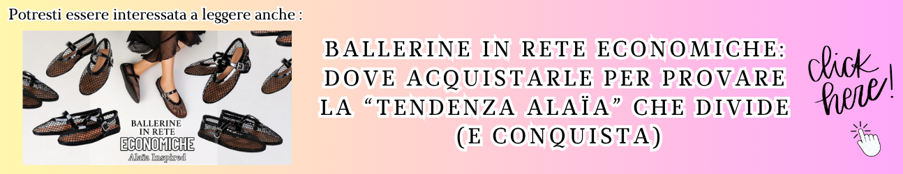 articolo consigliato sulle ballerine in rete ispirateal modello Alaia