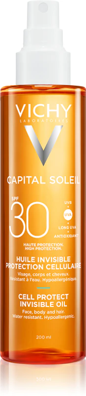 olio protettivo dei capelli al mare Vichy Capital Soleil Cell Protect Invisible Oil