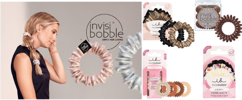Elastici Invisibobble per capelli a molla e di seta strategia su come curare i capelli 