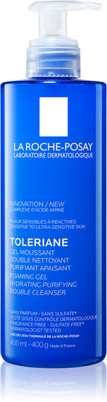 La Roche Posay Toleriane Gel detergente in schiuma per pelli sensibili per la doppia detersione