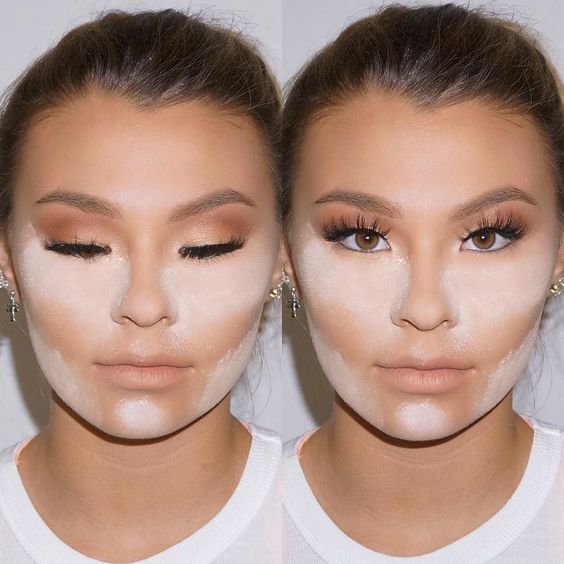 ragazza con cipra sul viso per la dimostrazione del "baking trucco per quale tipo di pelle è adatto?"