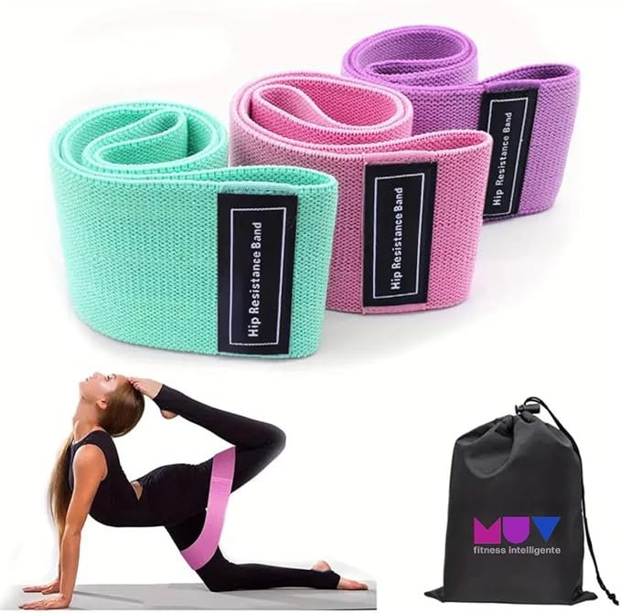 MUV Fasce Elastiche in Tessuto per Pilates