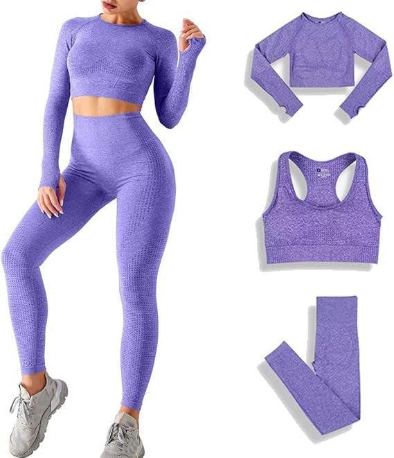 completo fitness donna DonyKarry Set 3 pezzi (12 colori)
