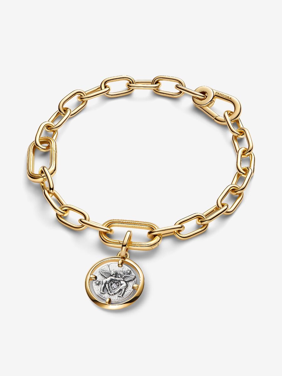 BRACCIALE CON CHARM DELLA COLLEZIONE ANNALISA PANDORA Charm Medallion Cupido “Amor Fati”