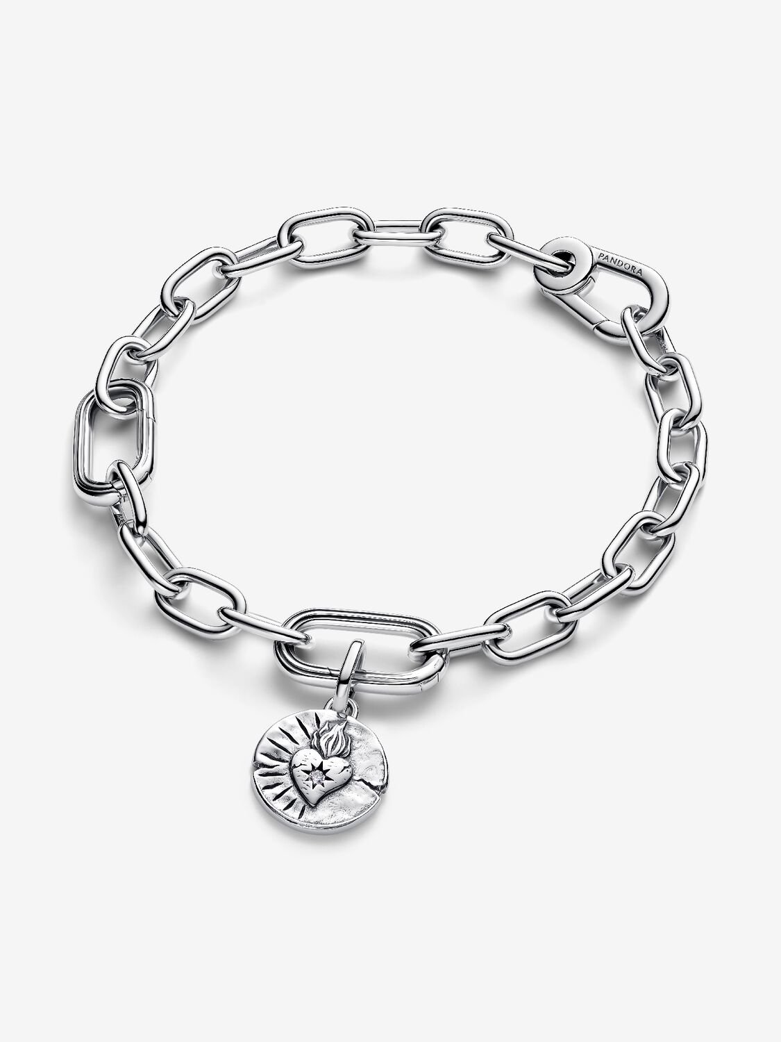 BRACCIALE CON CHARM TALISMAN Charm Medallion Cuore Sacro “Amor Vincit Omnia” DELLA COLLABORAZIONE ANNALISA PANDORA