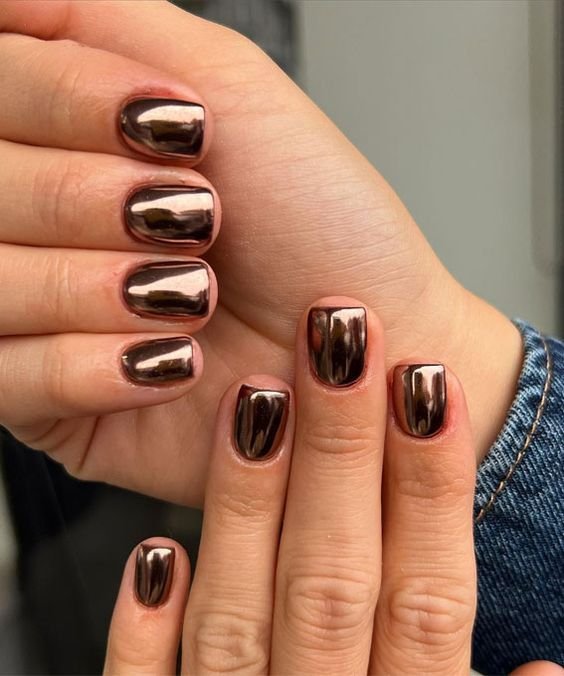 MANICURE AUTUNNALI CHROME