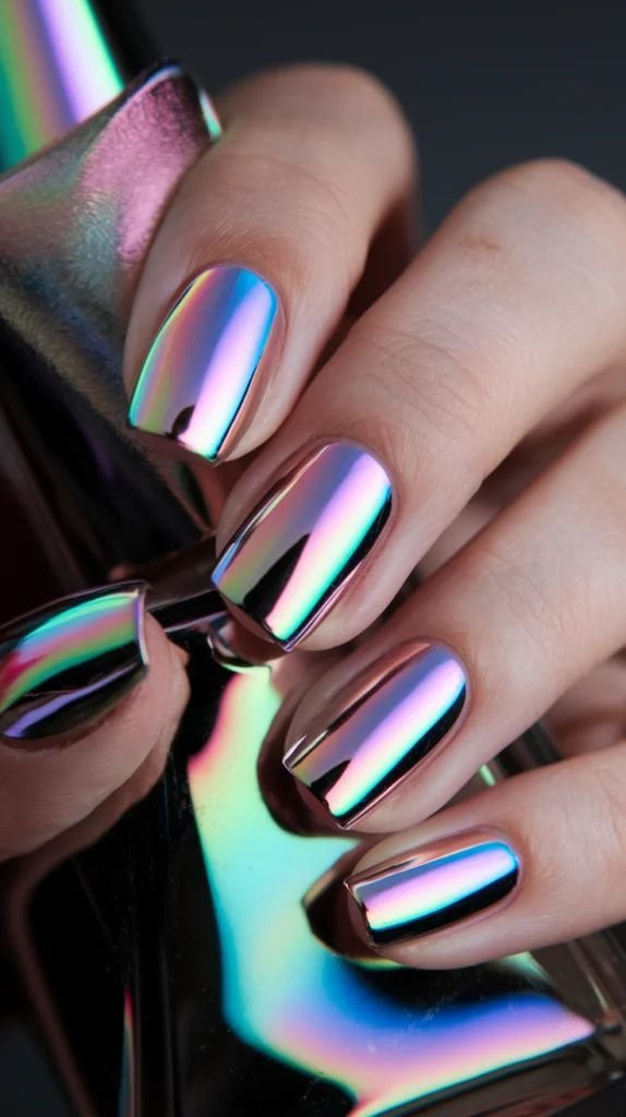 MANICURE AUTUNNALI CHROME