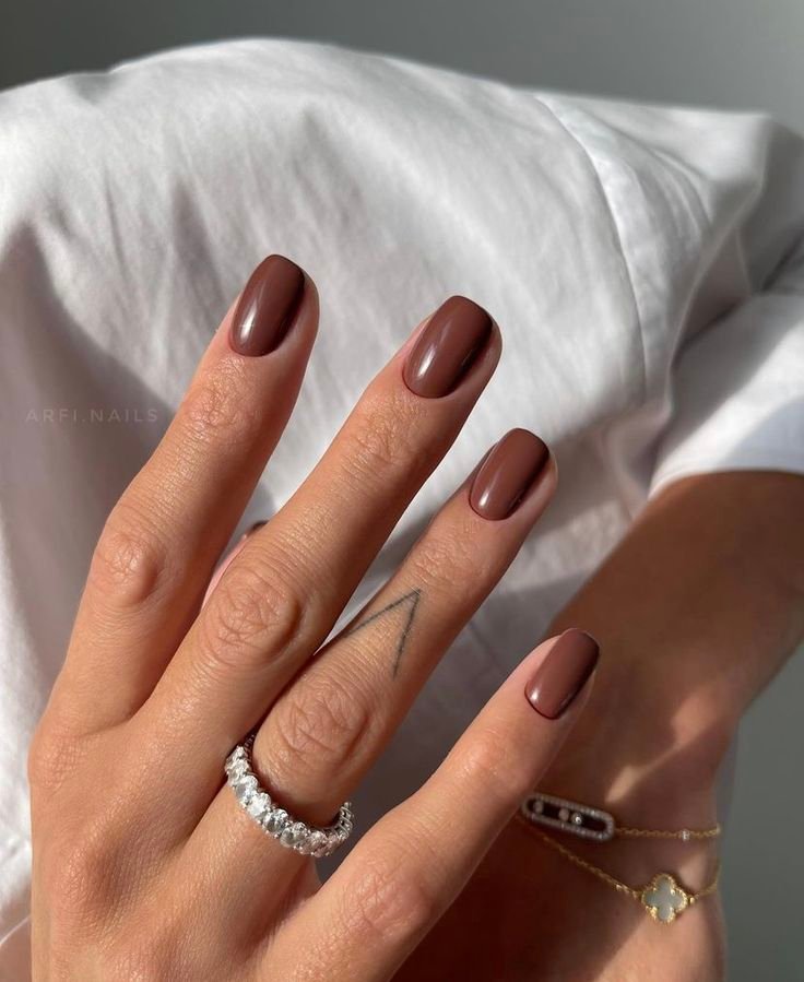 MANICURE AUTUNNALI CIOCCOLATO