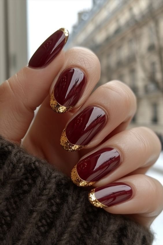 MANICURE AUTUNNALI BURGUNDY