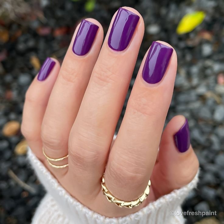 MANICURE AUTUNNALI VIOLA MELANZANA