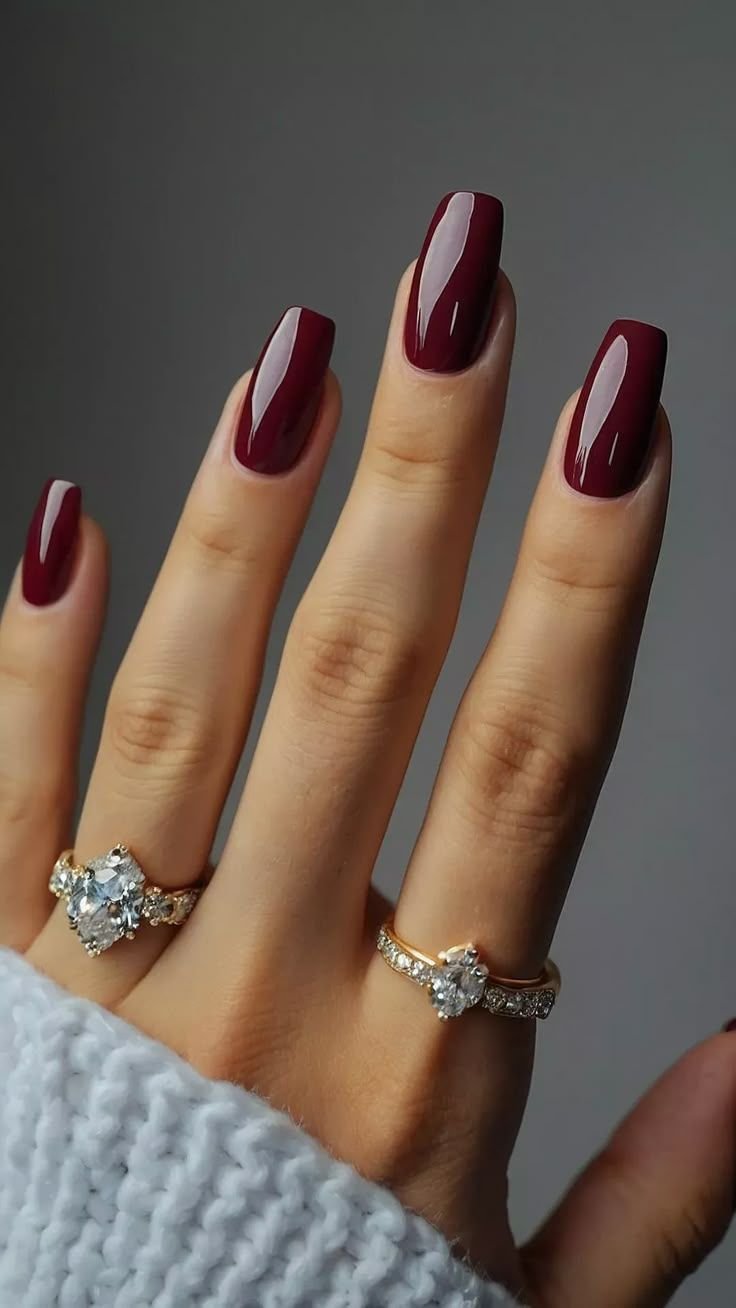 MANICURE AUTUNNALI BURGUNDY