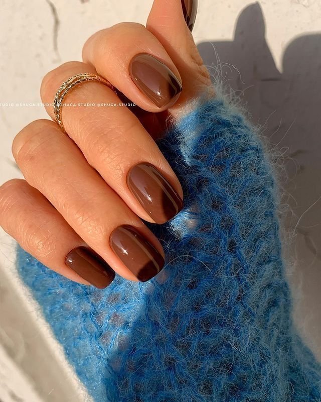 MANICURE AUTUNNALI CIOCCOLATO