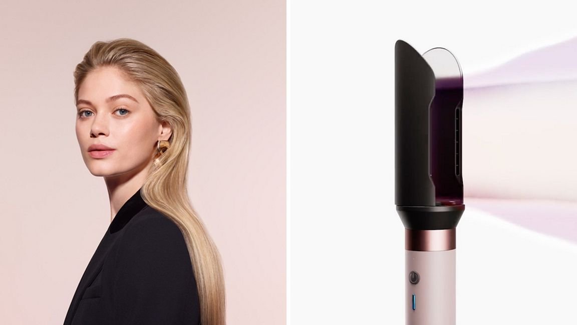 dyson airwrap co-anda 2x cosa cambia usando il prestyler ( dimostrazione di capelli lisci con uso accessorio)