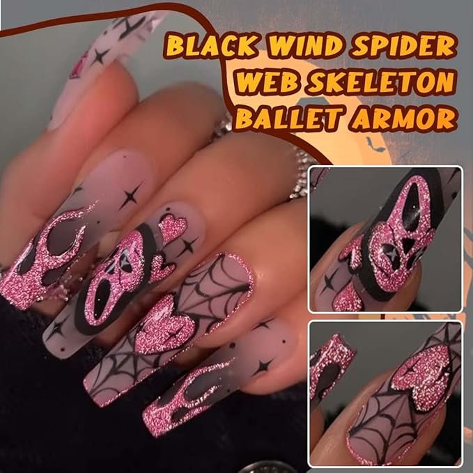 unghie finte adesive press on halloween