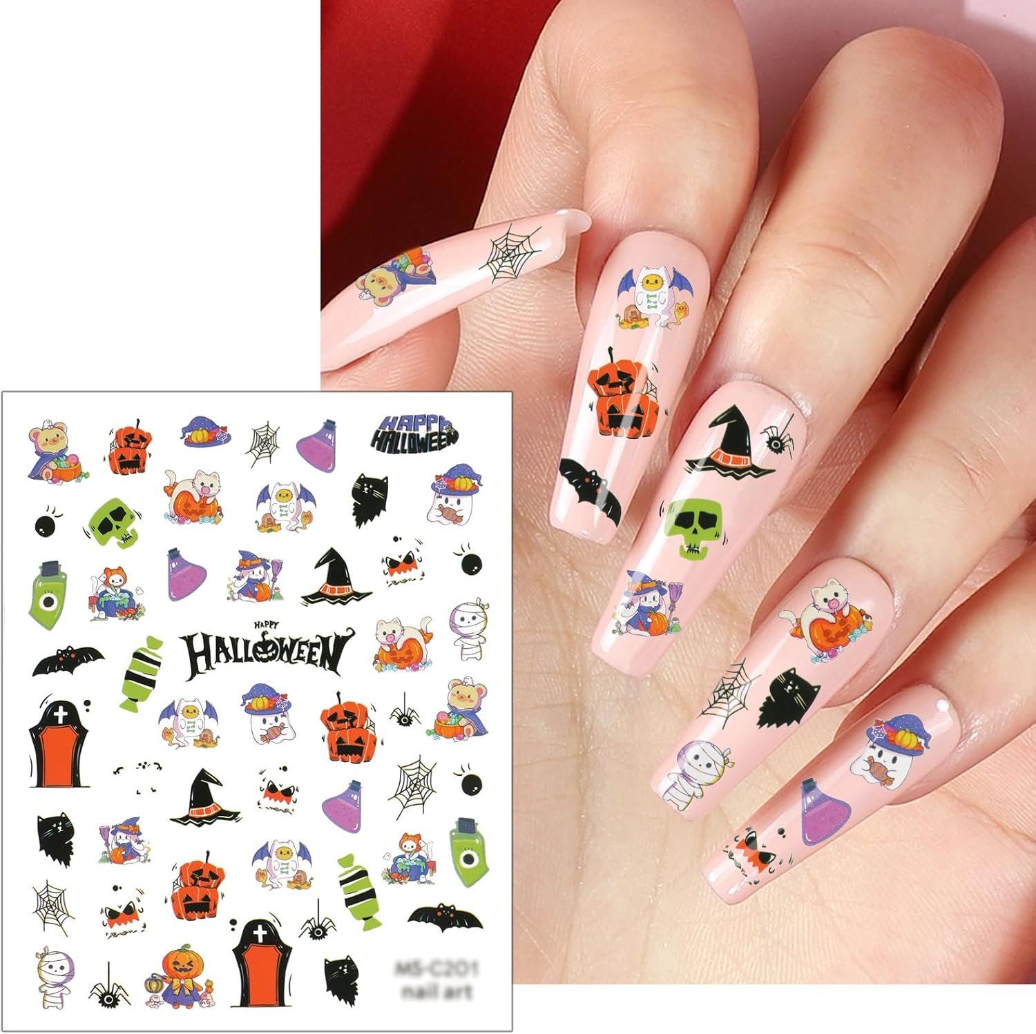 adesivi unghie per halloween
