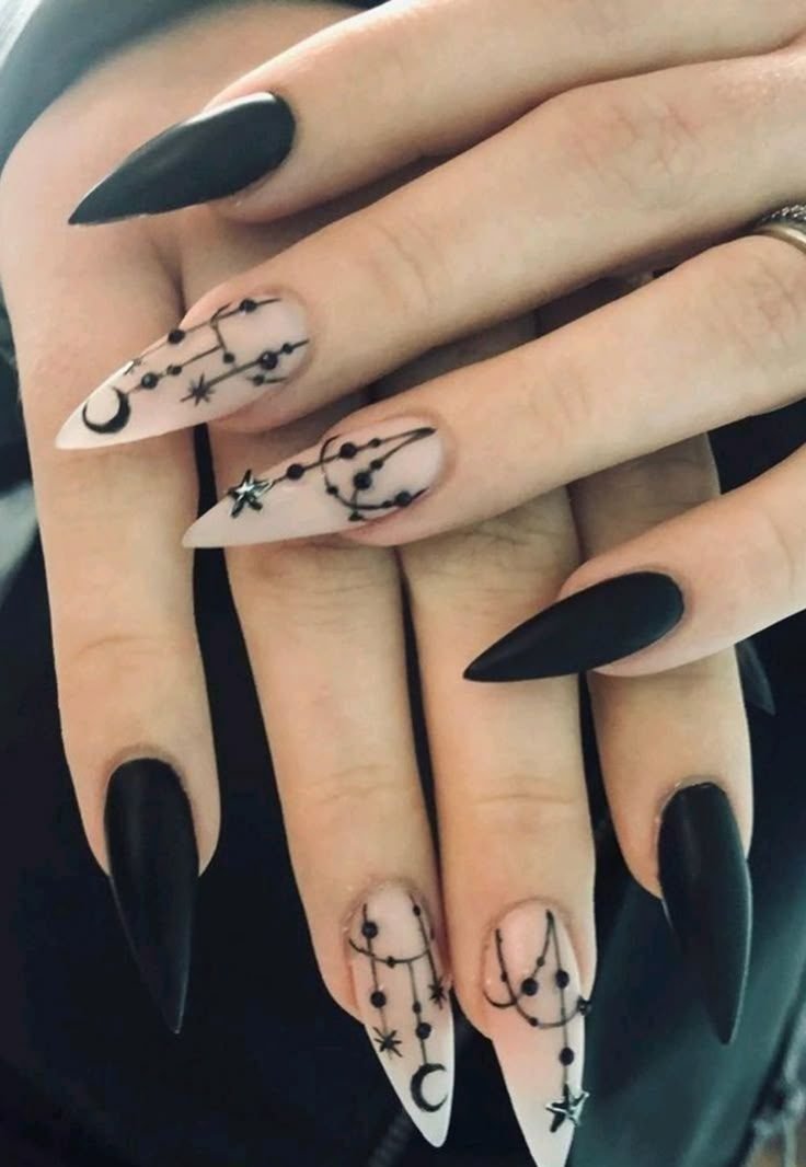 idee unghie halloween da strega