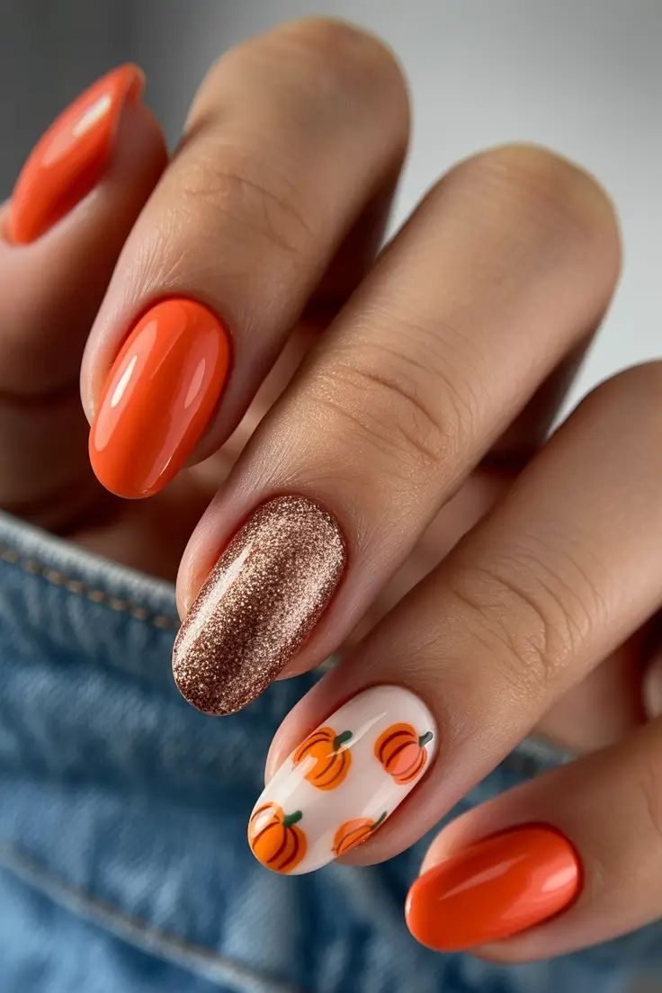 idee unghie halloween a tema zucche