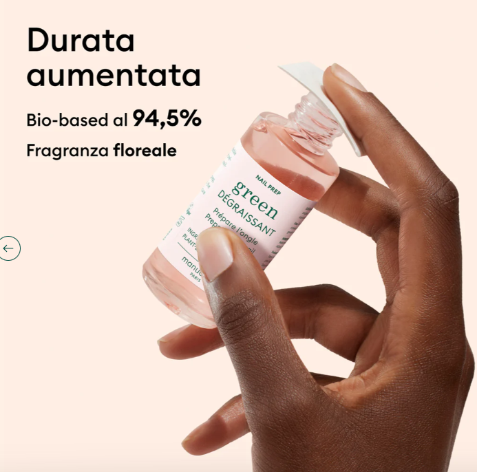 scheda info dello sgrassante del metodo Manucurist Green Flash 