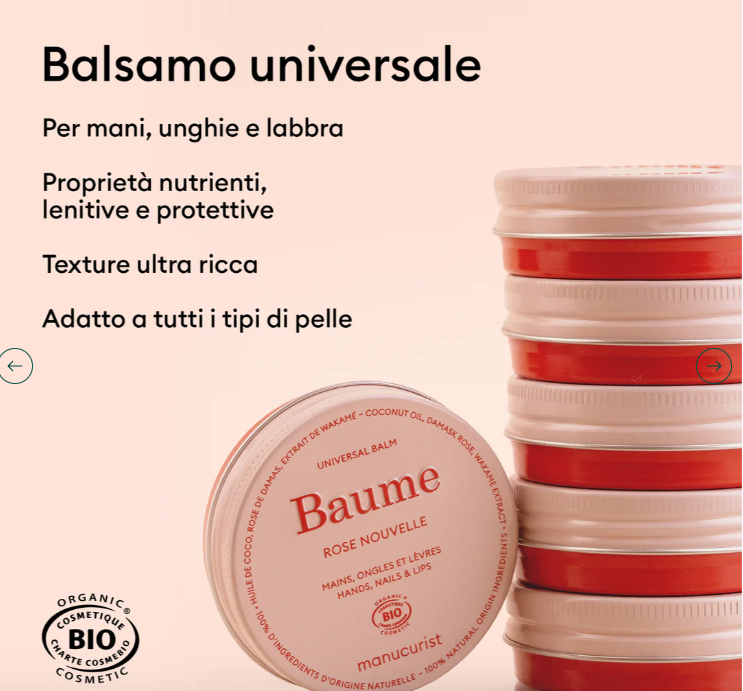 balsamo universale di manucurist per nutrire unghie e cuticole ma anche le labbra 