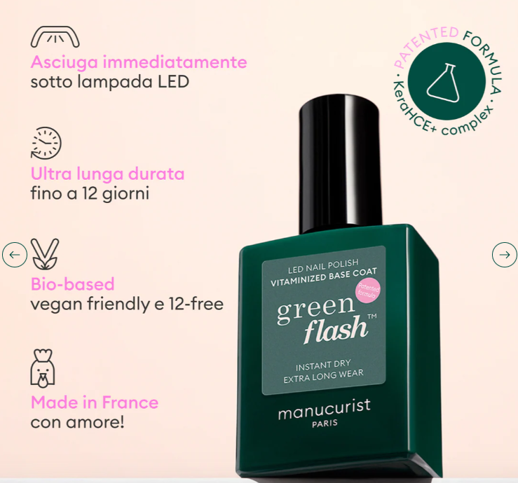 base vitaminica del sistema manucurist green flash 