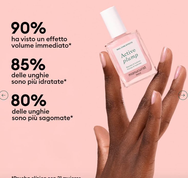 SCHEDA INFO DELL'ACTIVE PLUMP DI MANUCURIST 