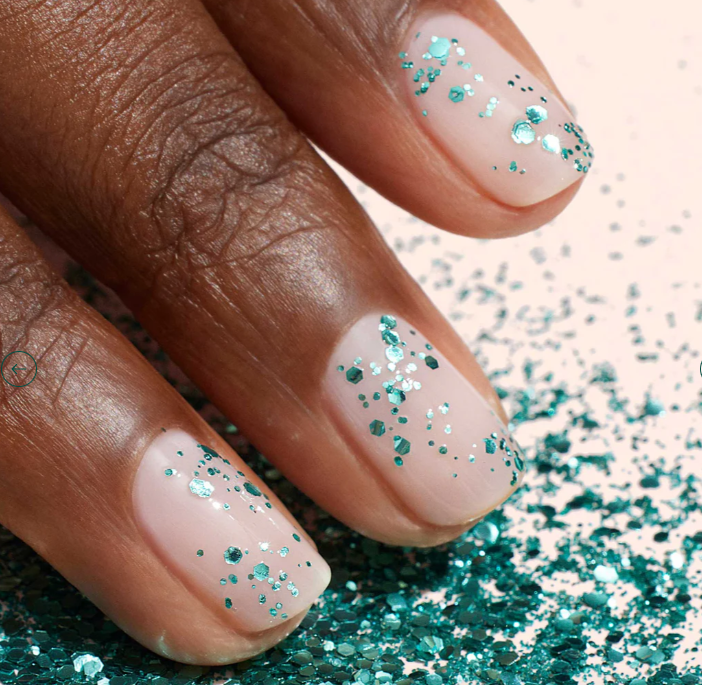 PAILLETTES VERDI PER LA MANICURE DI MANUCURIST 