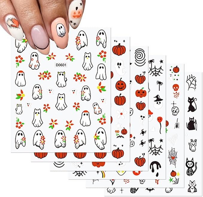 adesivi unghie per halloween