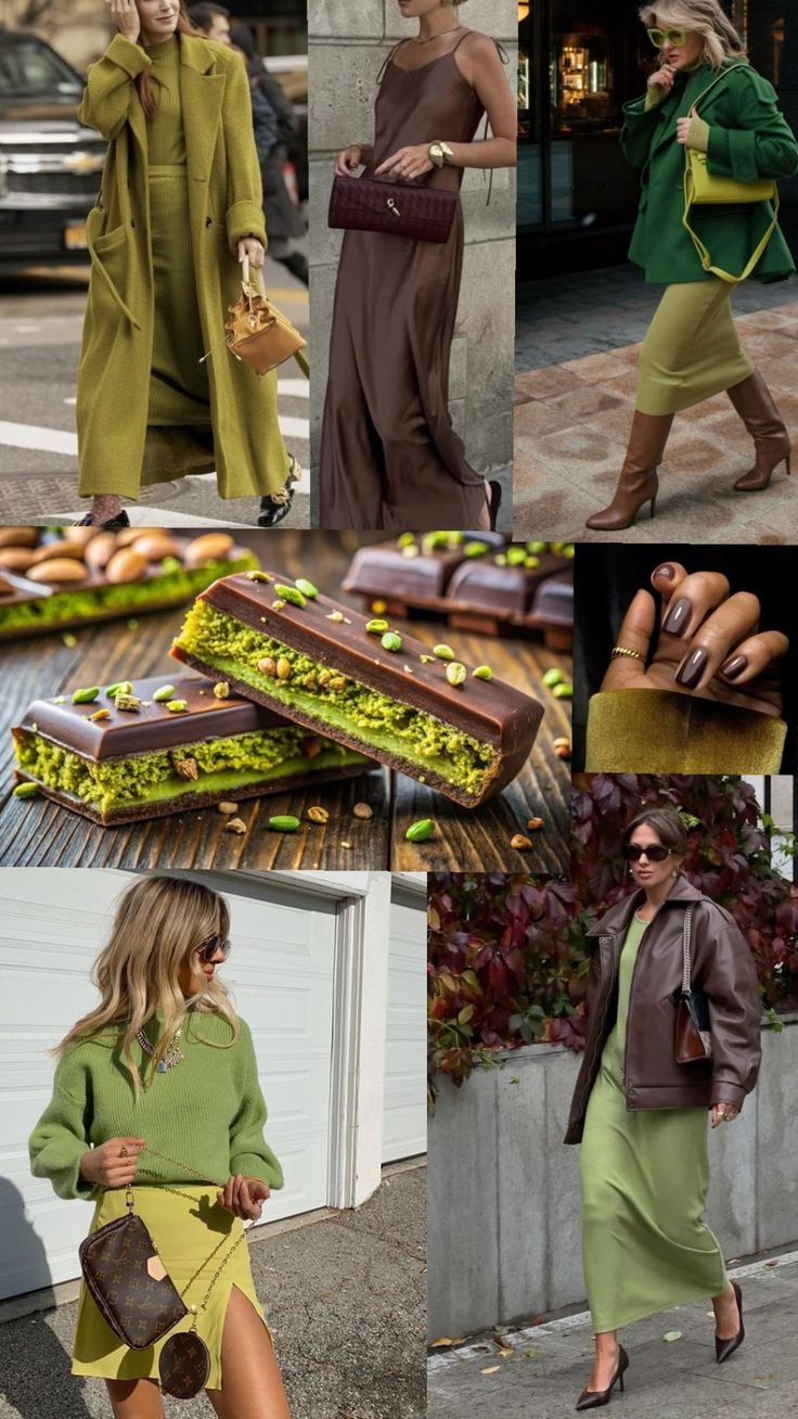 SPUNTI DI OUTFIT SU COME ABBINARE IL MARRONE COL VERDE