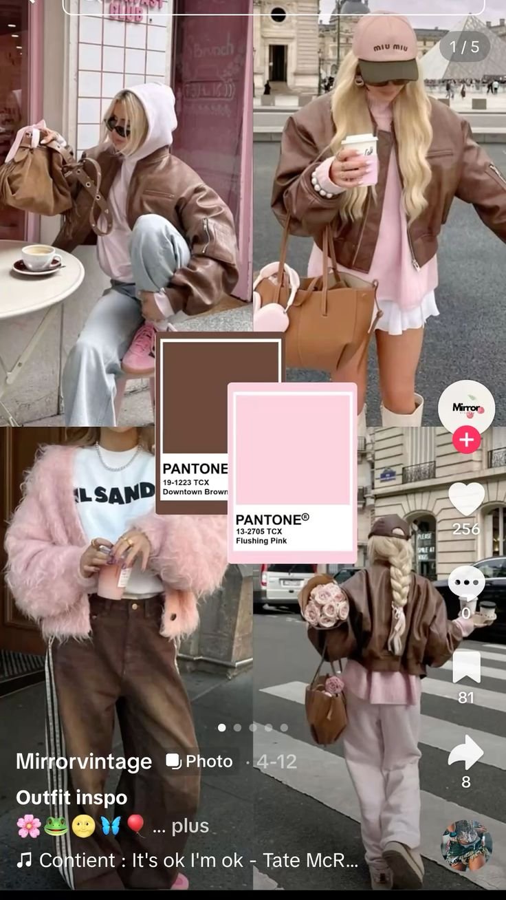 SPUNTI DI OUTFIT SU COME ABBINARE IL MARRONE COL ROSA