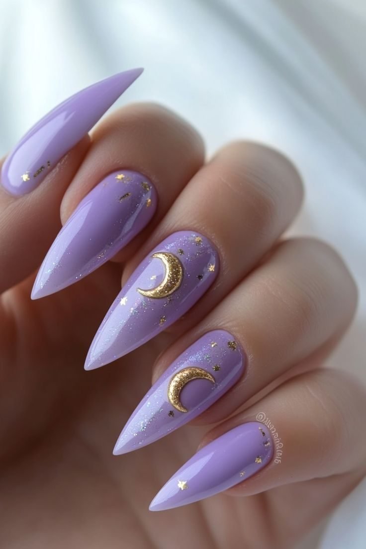 idee unghie halloween viola