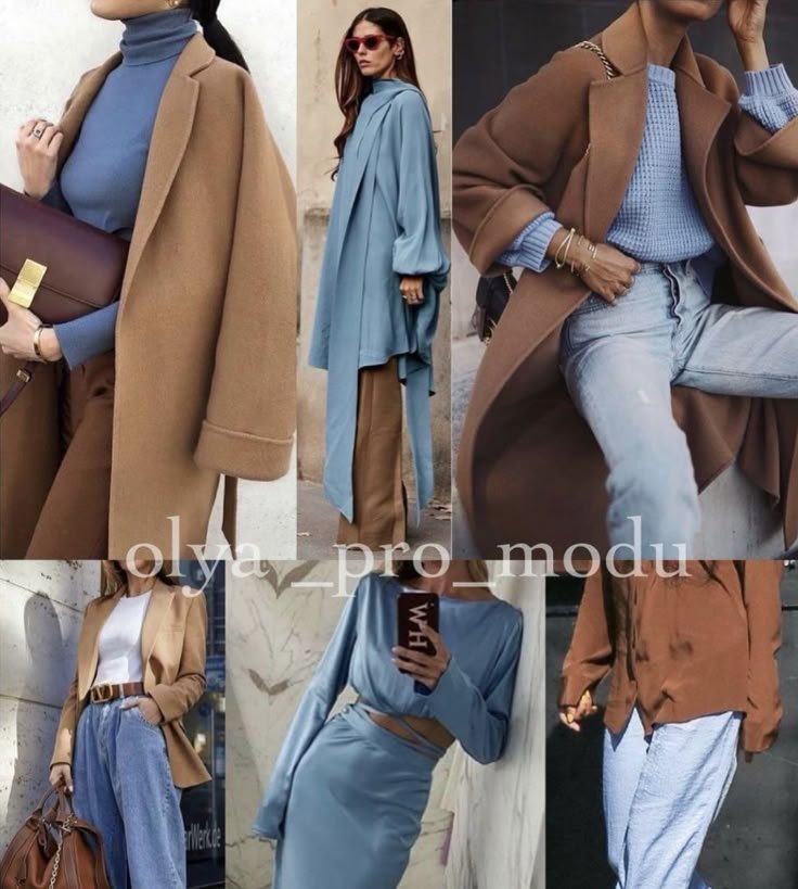 SPUNTI DI OUTFIT SU COME ABBINARE IL MARRONE CON L'AZZURRO