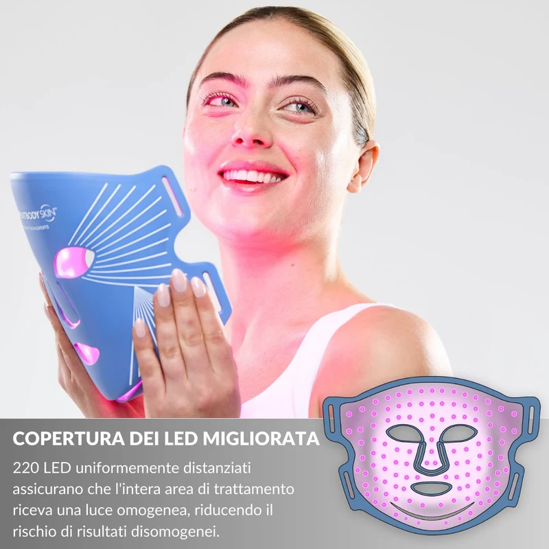  le maschere led viso funzionano davvero ? scheda info della maschera a luce blu