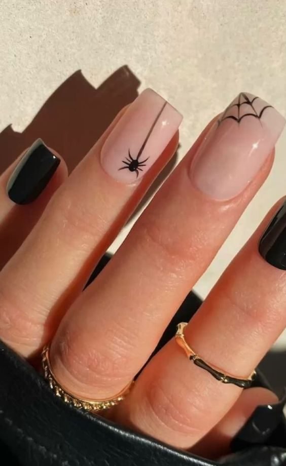 unghie halloween nude