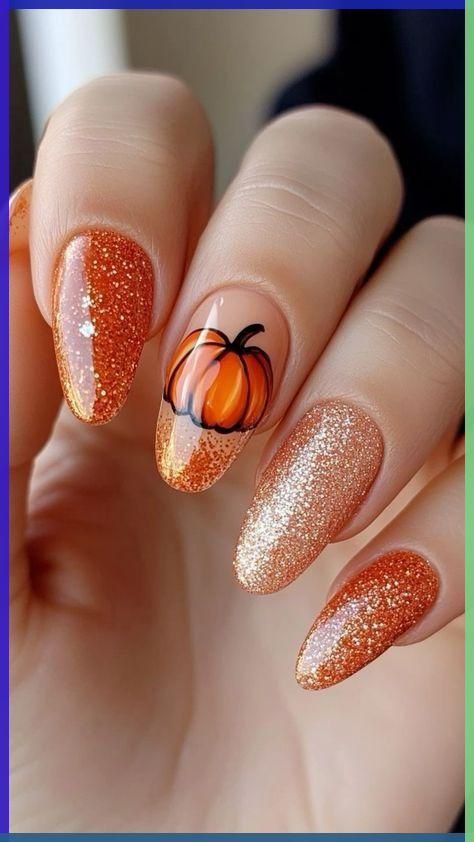 idee unghie halloween a tema zucche