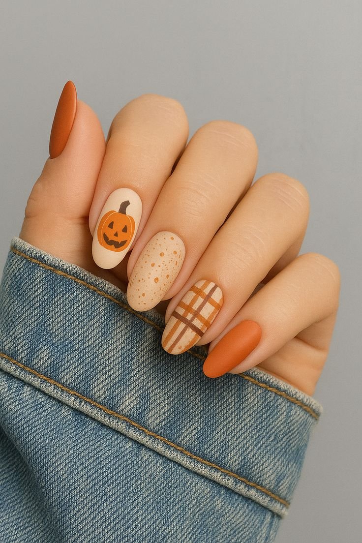 idee unghie halloween a tema zucche