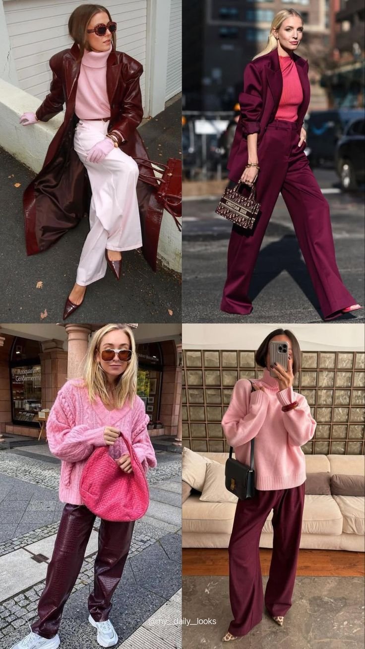 SPUNTI DI OUTFIT SU COME ABBINARE IL MARRONE COL ROSA