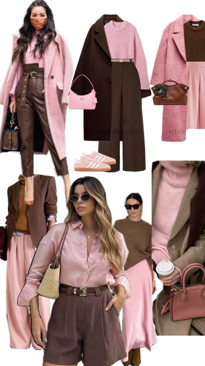 SPUNTI DI OUTFIT SU COME ABBINARE IL MARRONE COL ROSA