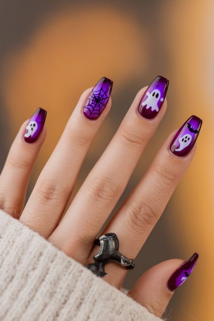 unghie a tema halloween