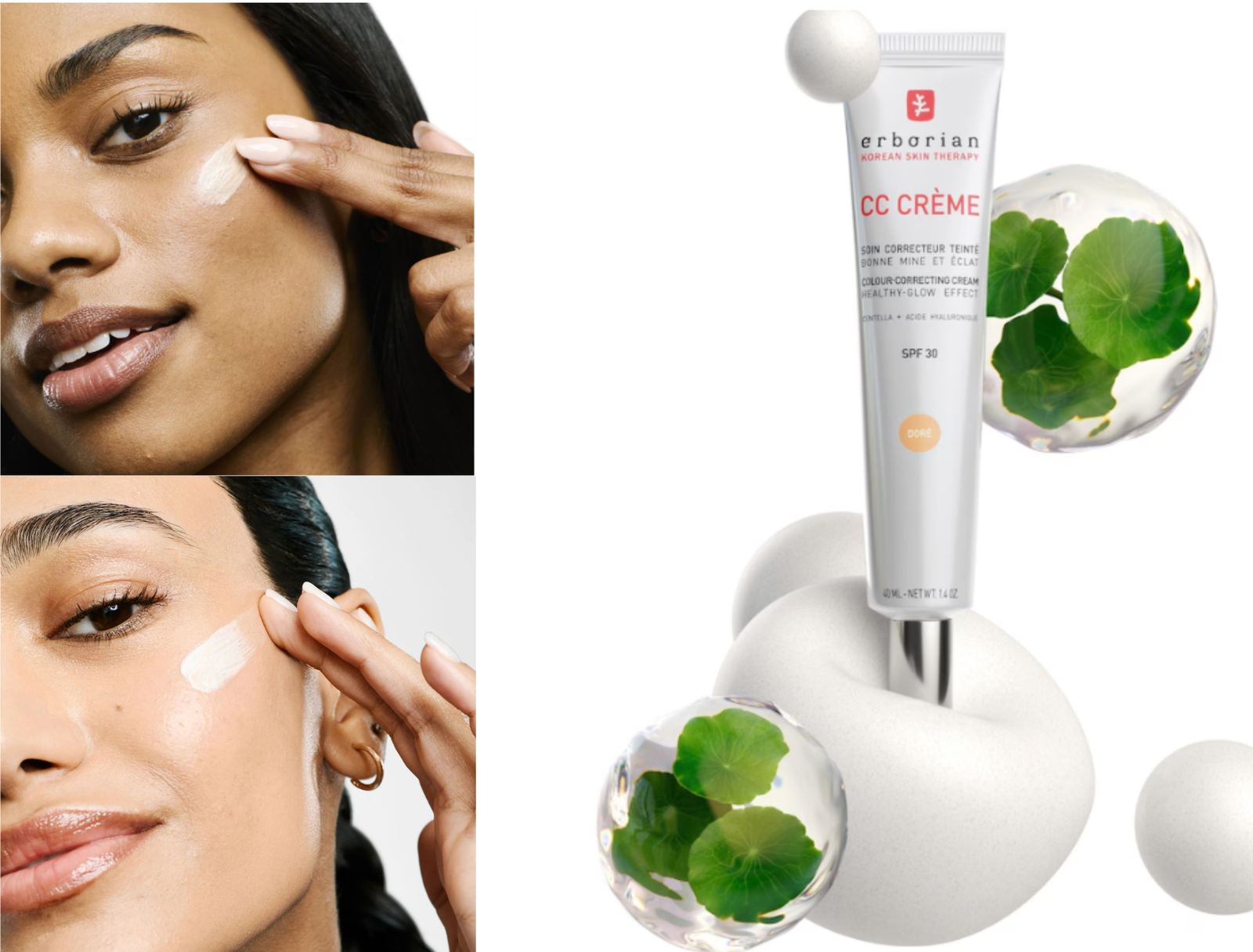 CC Cream Erborian a cosa serve? due ragazze dimostrano su diversi tipi di pelle a come si presenta il prodotto 