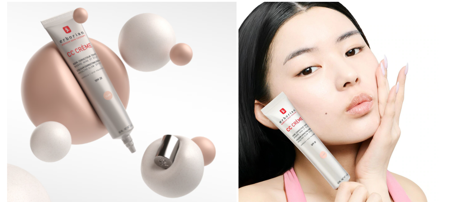 CC Cream Erborian a cosa serve? Ragazza coreana applica il prodotto 